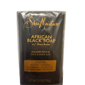 Shea Moisture African Black Soap with Shea Butter - 4 pack